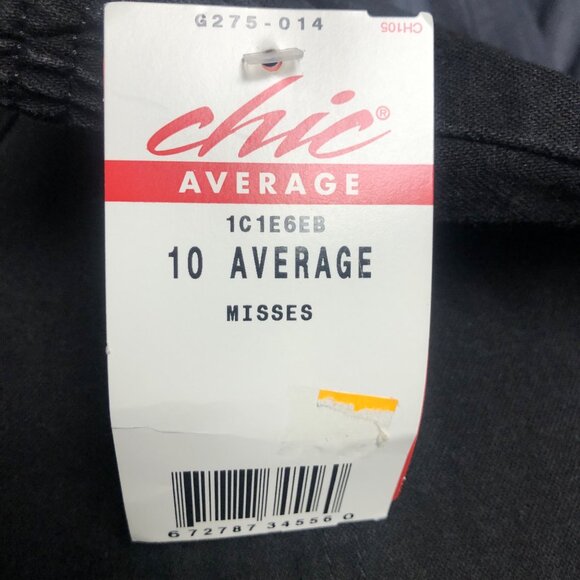 Chic Jeans Womens Size 10 Black Vintage Grannycore Elastic High Waisted NEW - Picture 4 of 7